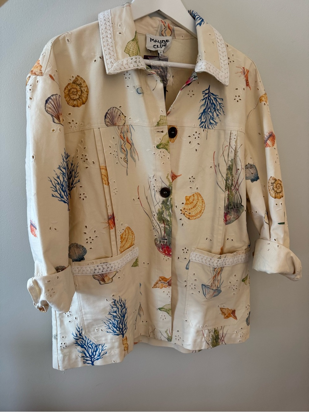 NWT Maude Club Shell Nautical Shirt Jacket